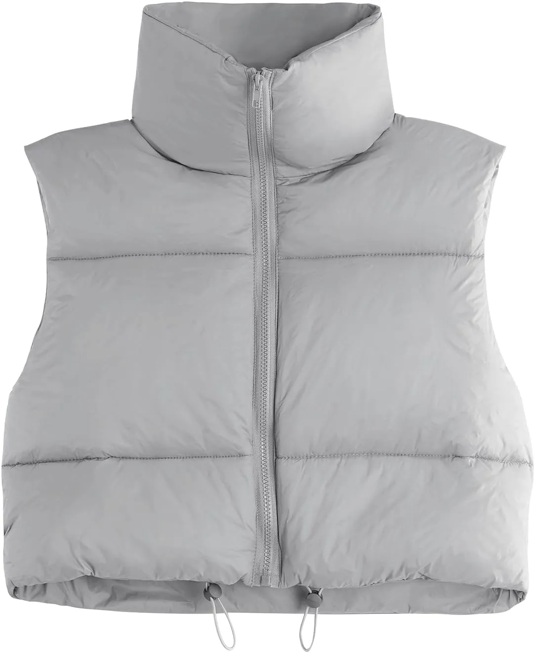 American Trends Women's Winter Crop Vest Sleeveless Puffer Vests for Women Jacket Outwear Coat