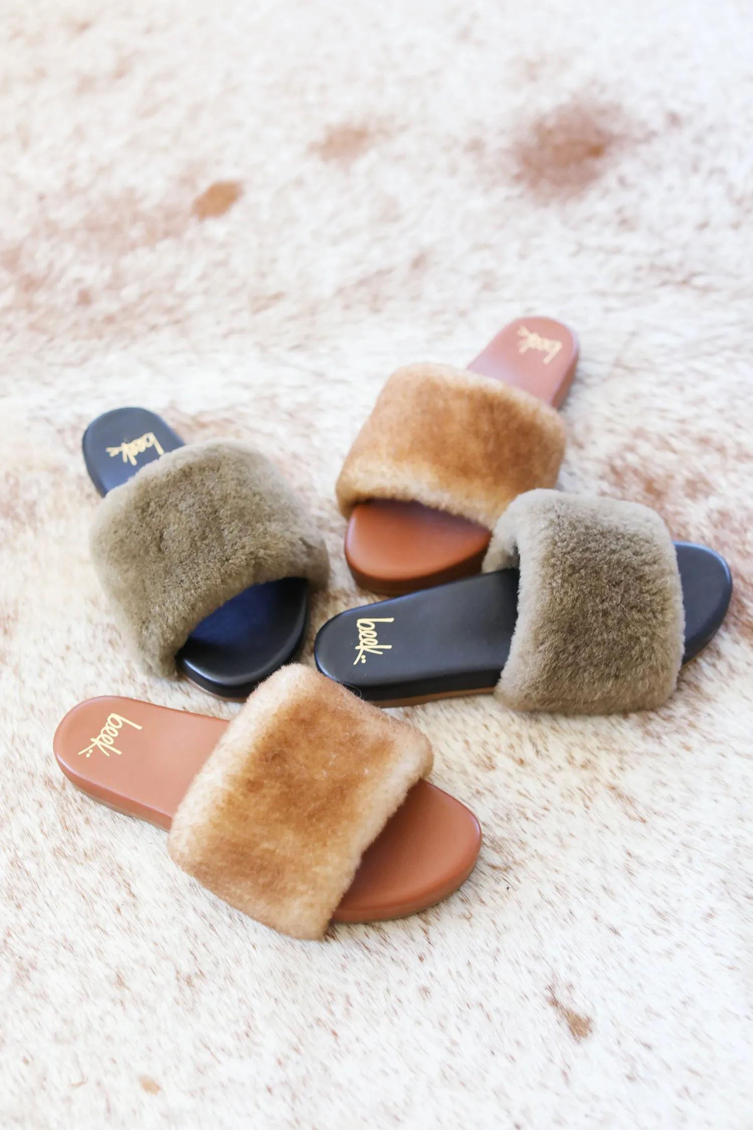 BAZA SHEARLING - Honey/Tan