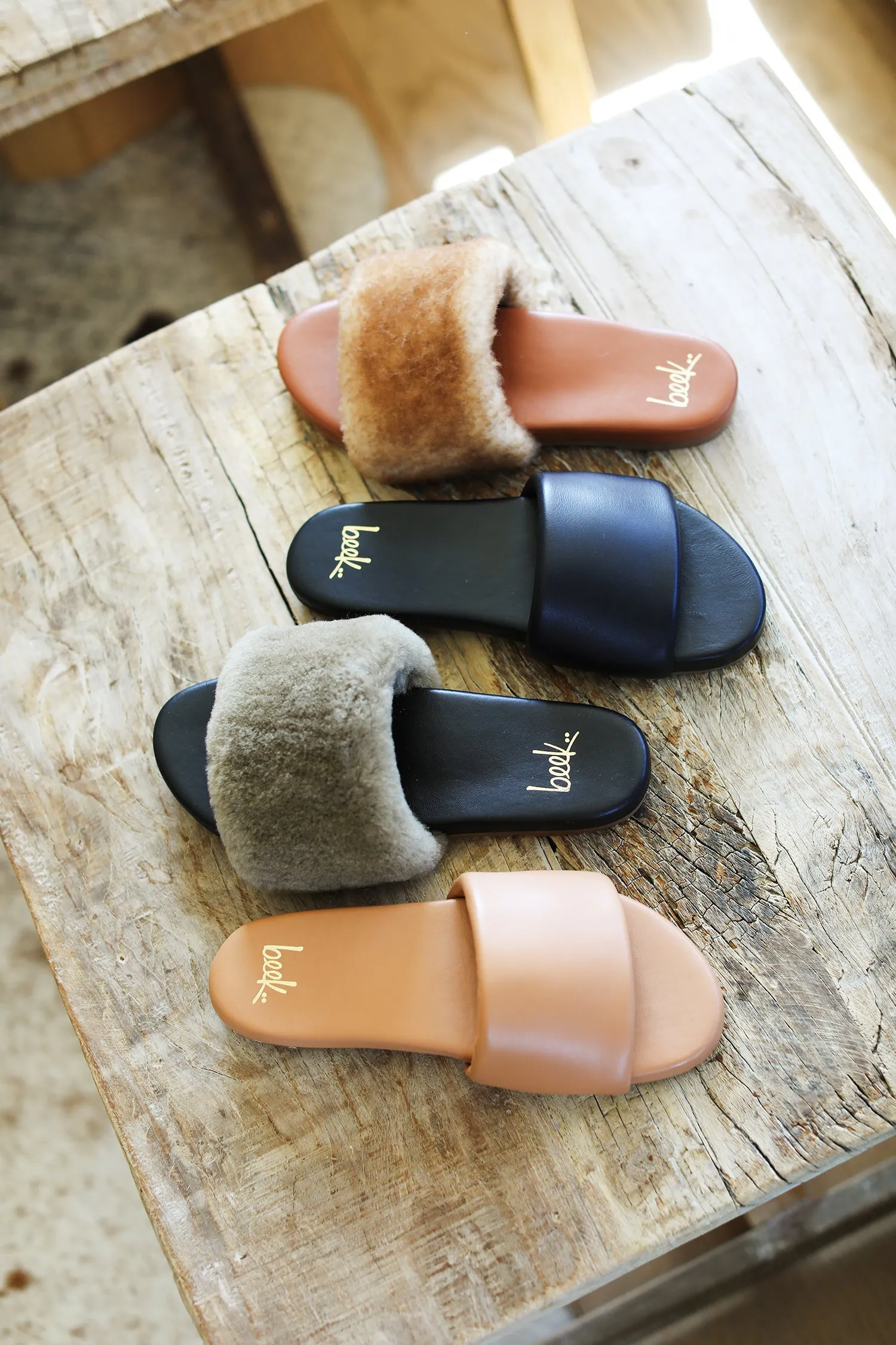 BAZA SHEARLING - Honey/Tan