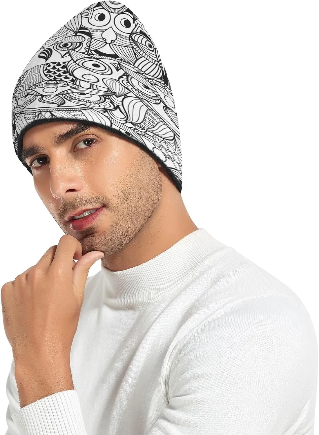 Beanie Hats Winter Knit Hat Mens Camping Hiking Beanies Gift Skater Beanie for Women Men