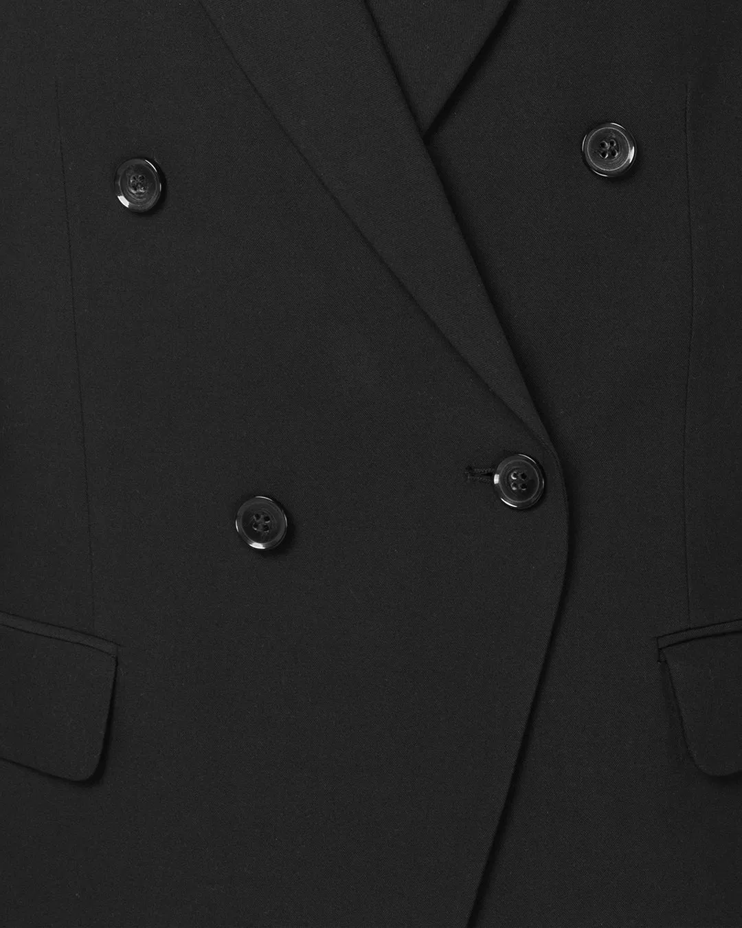 Black Double-Breasted Blazer – Unique V-Cut Precision for Elevated Style Online UAE