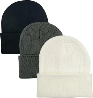 Century Star Kid's Winter Knit Beanie Hats Boys Girls Soft Cozy Baggy Slouchy Beanie Toddlers Youth Hip-hop Skull Cap