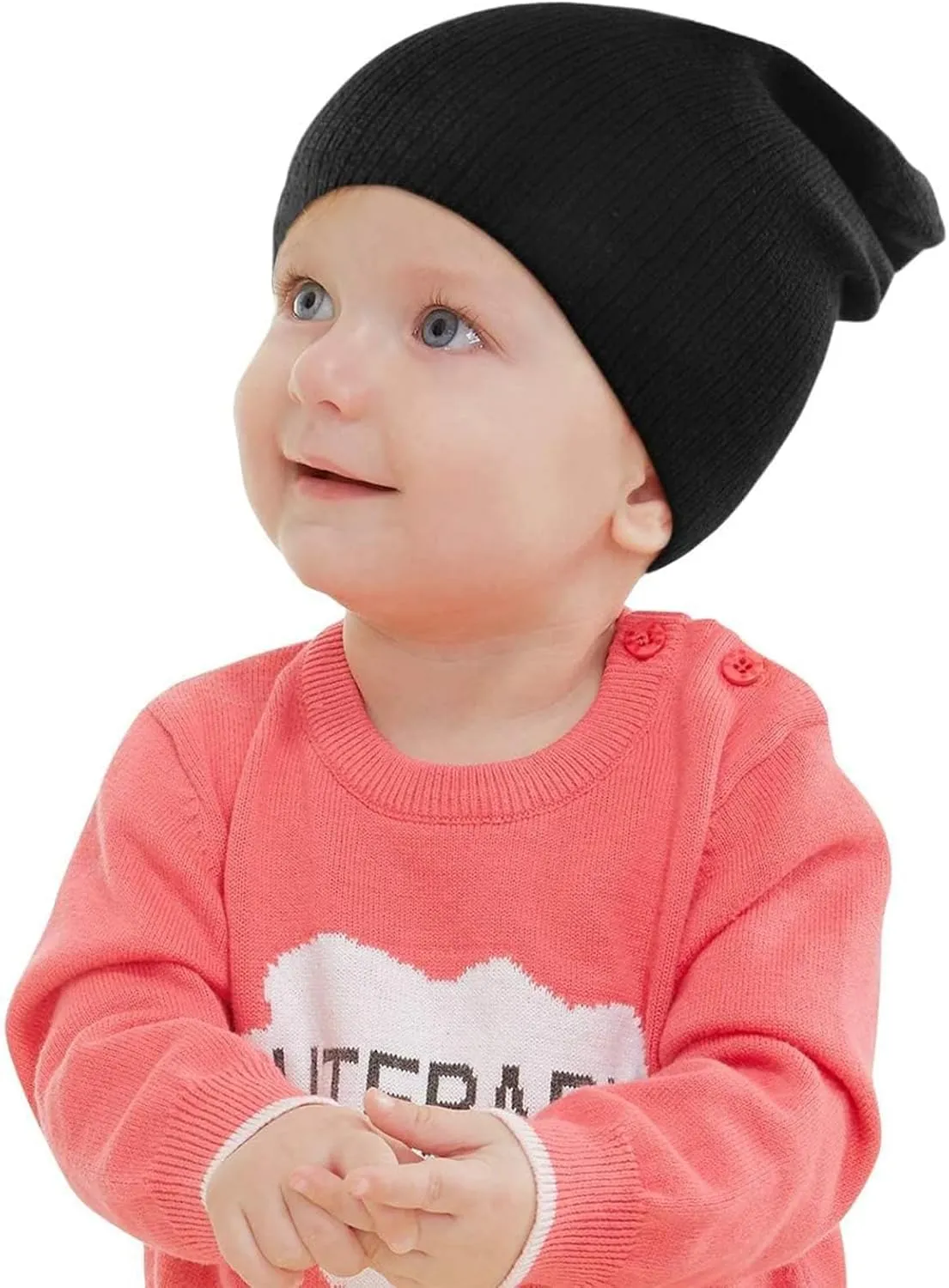 Century Star Kid's Winter Knit Beanie Hats Boys Girls Soft Cozy Baggy Slouchy Beanie Toddlers Youth Hip-hop Skull Cap