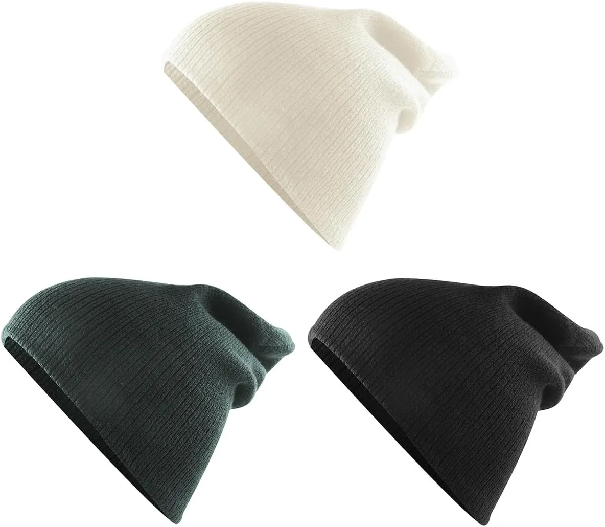 Century Star Kid's Winter Knit Beanie Hats Boys Girls Soft Cozy Baggy Slouchy Beanie Toddlers Youth Hip-hop Skull Cap