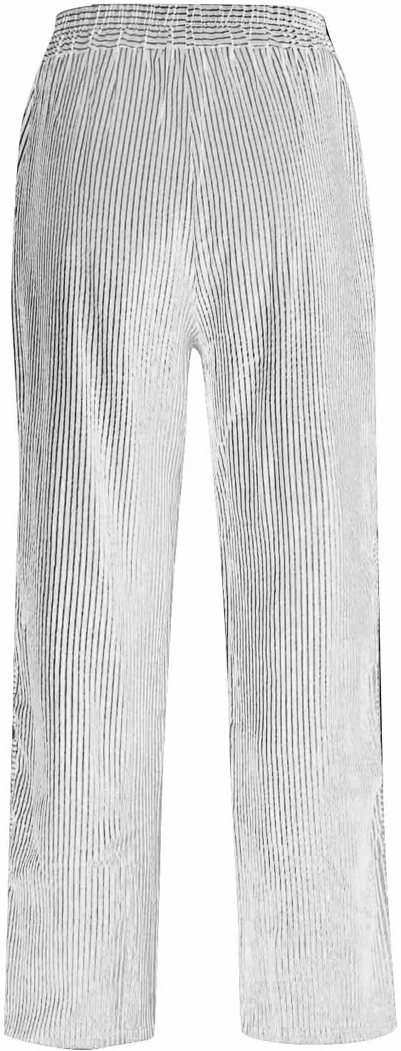 Cotton Linen Pants for Women Summer Wide Leg Elastic Straight Leg Lounge Pant Drawstring Lightweight Beach Trousers