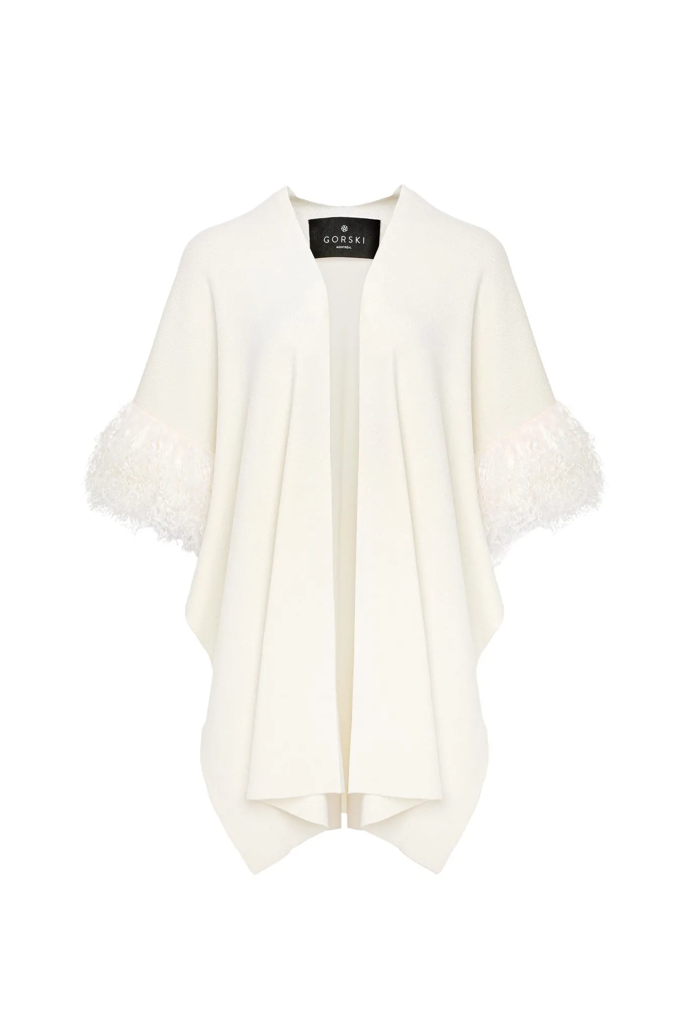 Knit Vest With Select Mongolian Shearling Lamb Trim (Tg)
