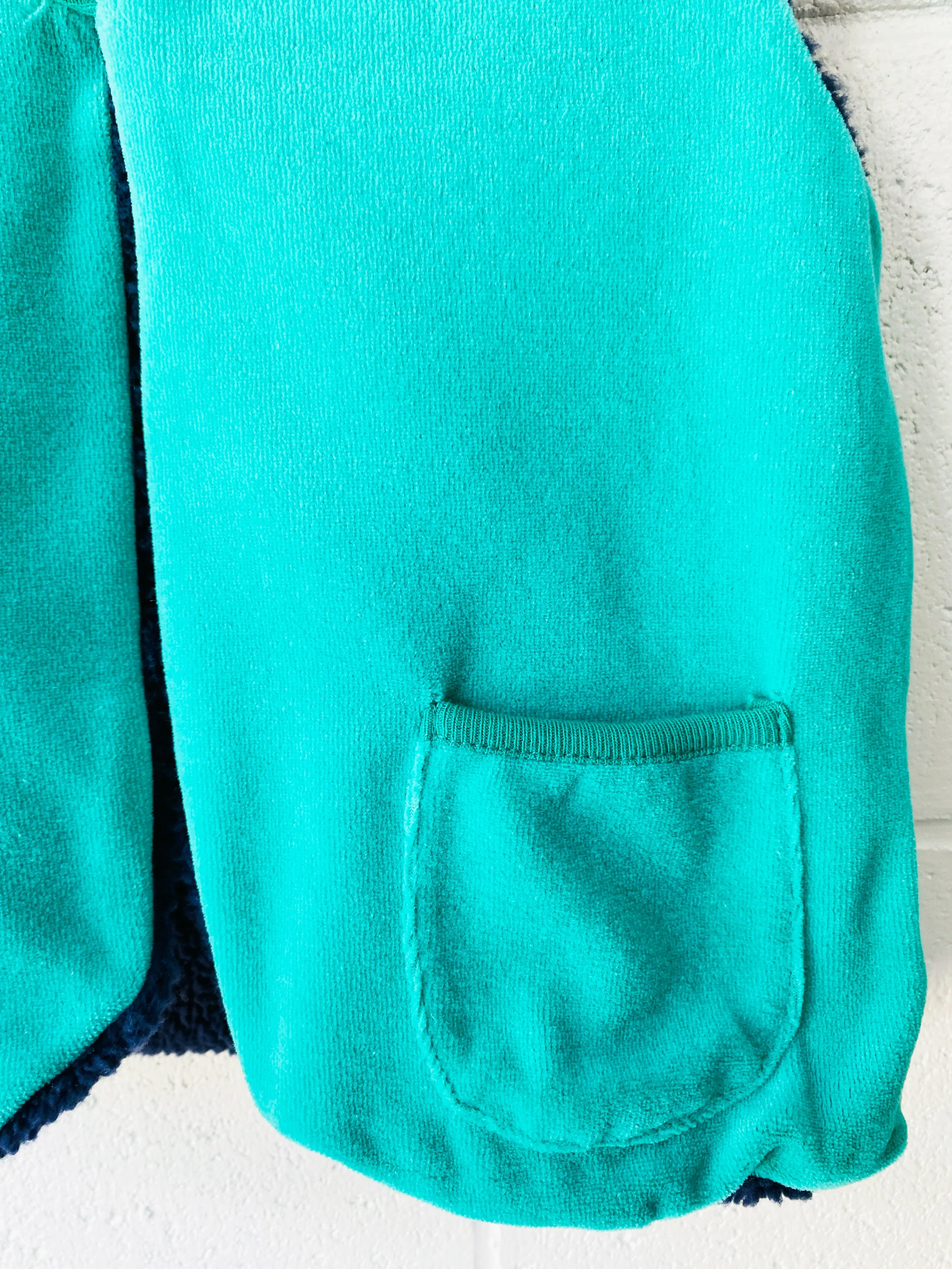 Milk On The Rocks Velour   Shearling Reversible Vest, 2-3 years (MED)