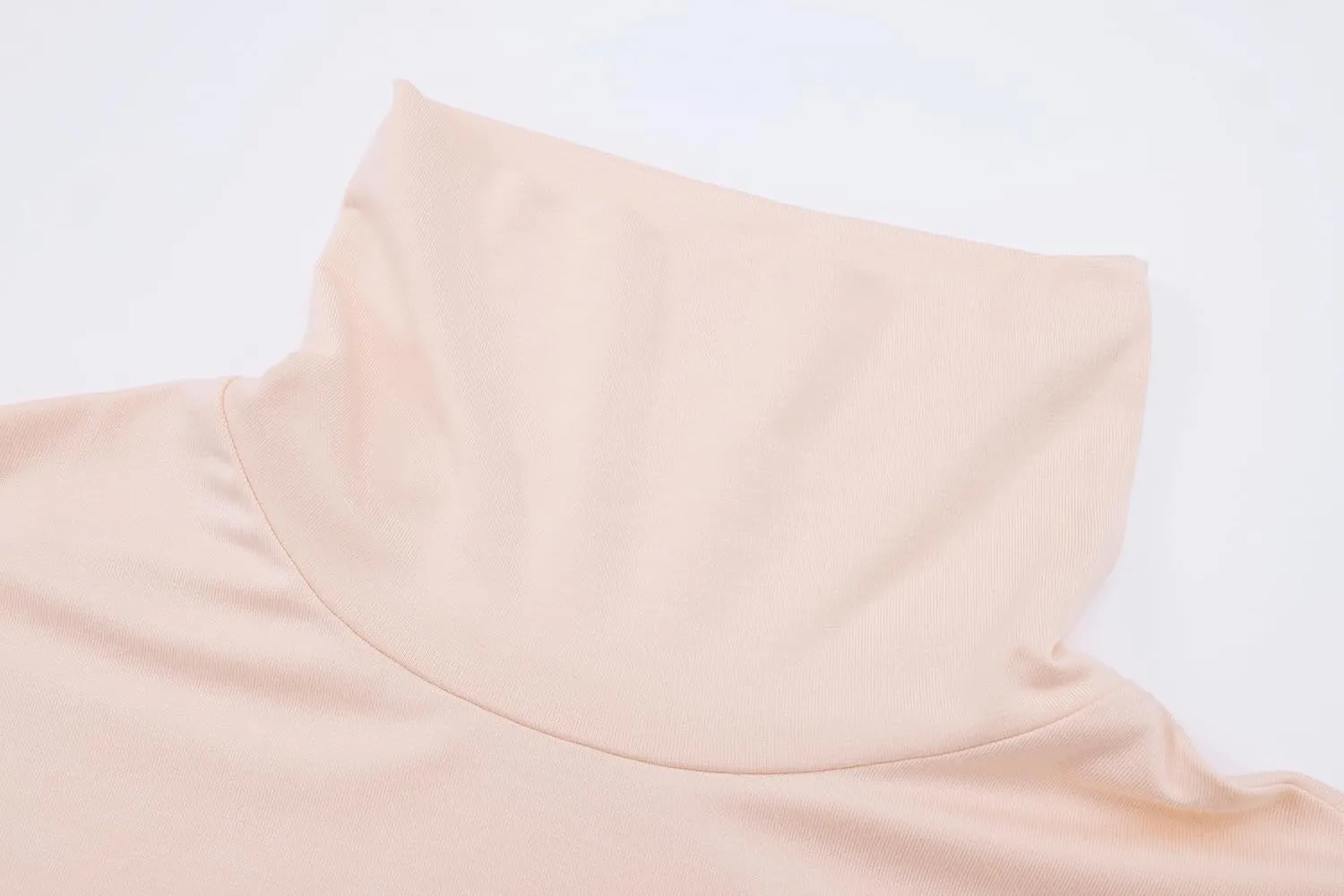 OThread & Co. Women's Half Sleeve Turtleneck T-Shirt Basic Stretch Layer Comfy High Neck Top