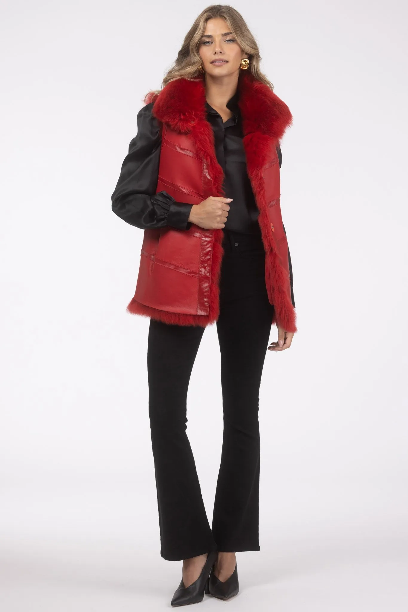 Reversible Merinillo Shearling Lamb Vest