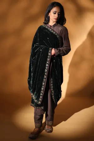 Velvet Zardosi Dushala